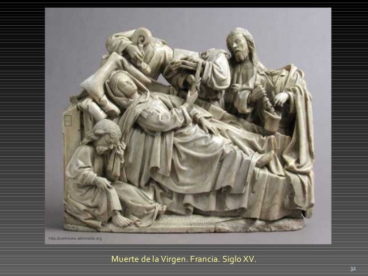 Muerte de la Virgen. Francia. Siglo XV. http://commons.wikimedia.org 