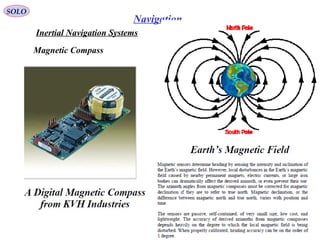 SOLO
100
Navigation
Inertial Navigation Systems
Magnetic Compass
 