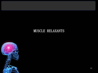 MUSCLE RELAXANTS




                   34
 