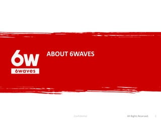 ABOUT 6WAVES




      Confidential   All Rights Reserved.   3
 