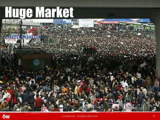 Huge Market




         Confidential. All Rights Reserved.   37
 