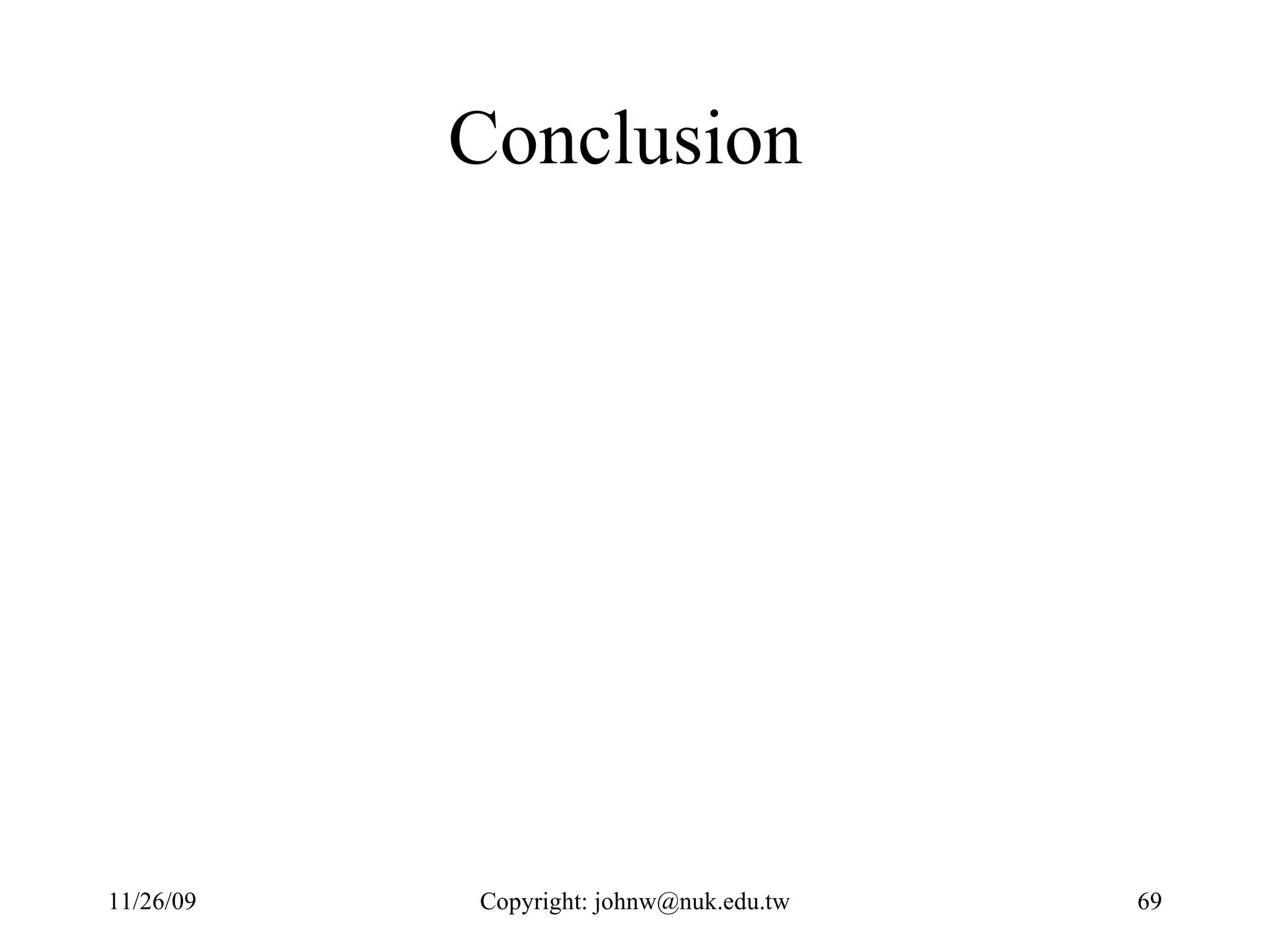 Conclusion  