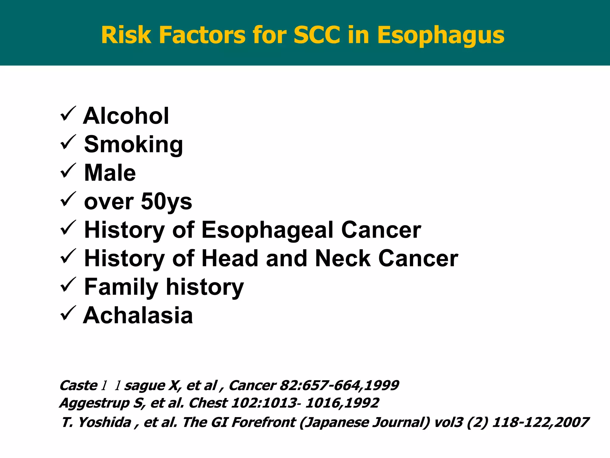 Endoscopy in Gastrointestinal Oncology - Slide 4 - I. Oda - Esophageal ...