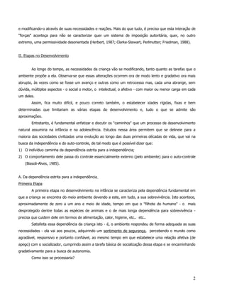 4   o desenvolvimento infantil e adolescente