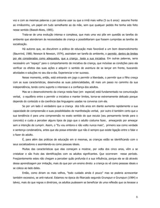 4   o desenvolvimento infantil e adolescente