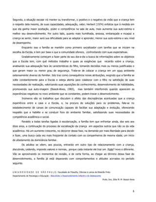 4   o desenvolvimento infantil e adolescente