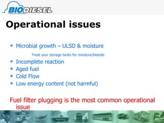 Biodiesel Fuel Quality | PPT