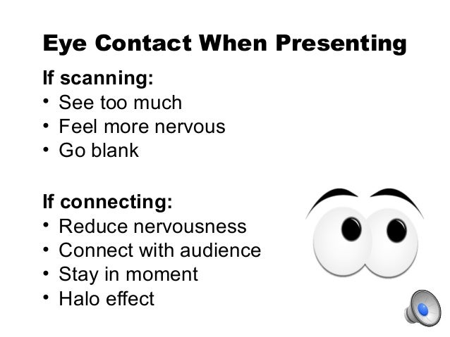 Essay eye contact