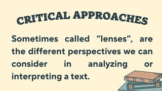 4 TYPES OF APPROACH IN CRITIQUING LITERATURE | PDF | Books and Literature