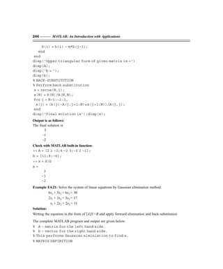 Matlab Disp Examples 4 pages from matlab an introduction with app.-2 | PDF
