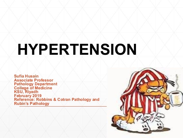 Cvs Pathology 4 Hypertension Htn 2019 Sufia Husain