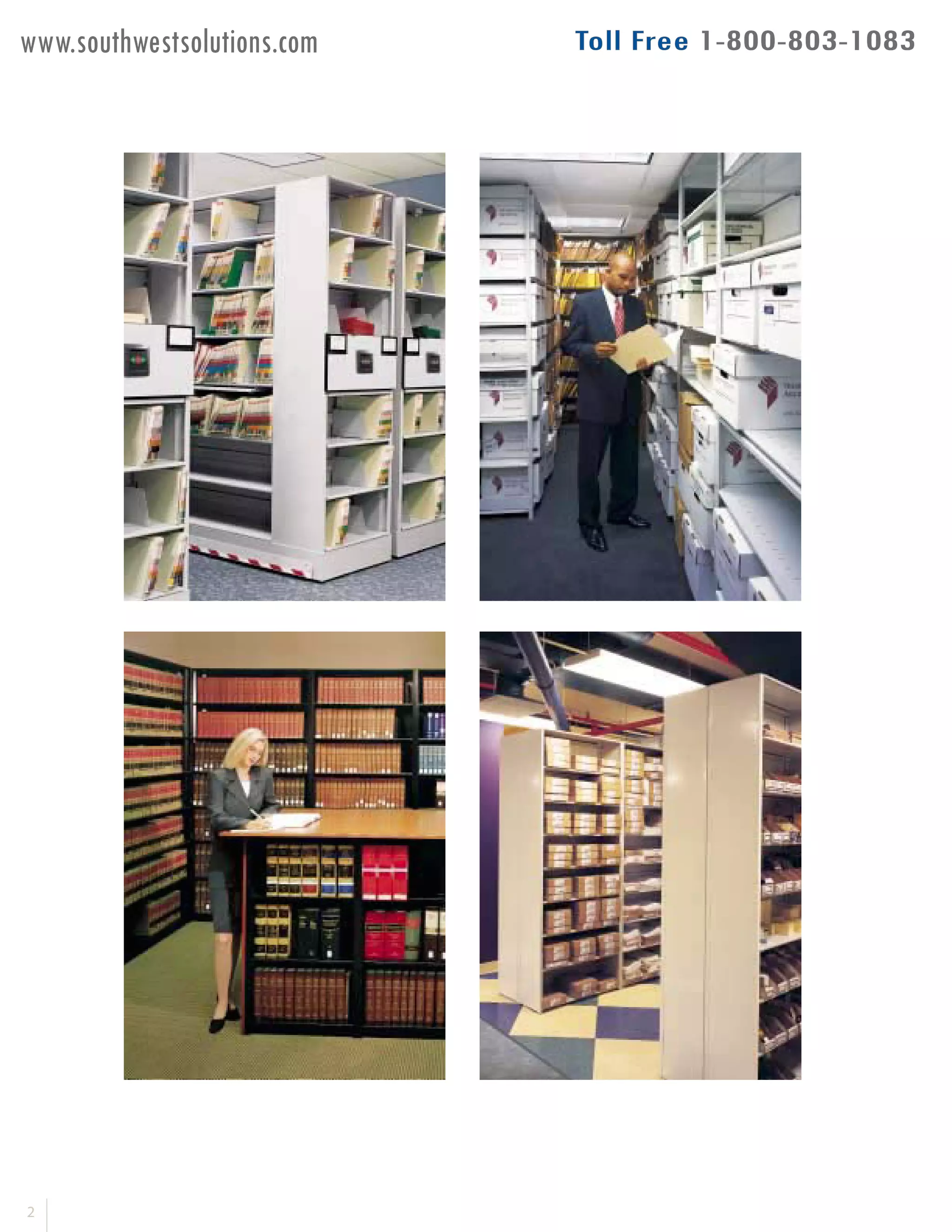 4 Post Casetype Shelving System