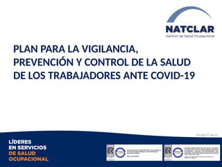 Plan Integral para la Vigilancia, Prevención y Control de COVID-19 en ...