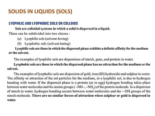 B.Sc. I Year Physical Chemistry_Unit III_Colloidal State Part 1 | PDF