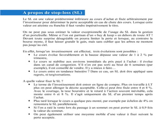 Pratique De Lanalyse Technique Des Actions
