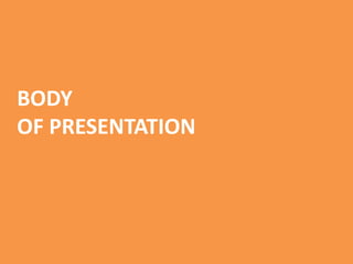 BODY
OF PRESENTATION
 
