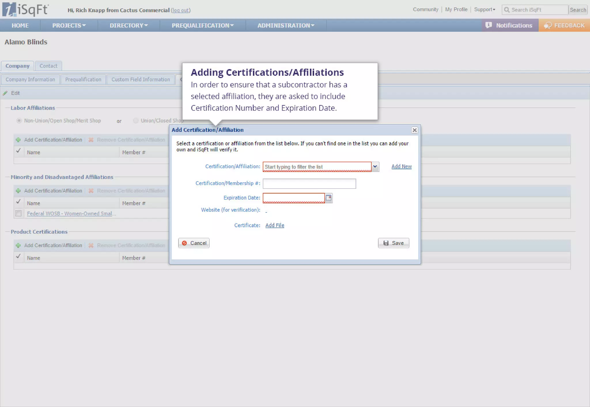 Bid Management Enhancements - New Profile Fields | PDF