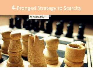 4-Pronged Strategy to Scarcity
Ali Anani, PhD
Ali Anani, PhD
 