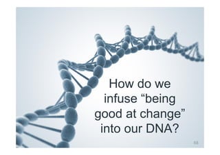© Prosci Inc. All rights reserved.
How do we
infuse “being
good at change”
into our DNA?
68
 