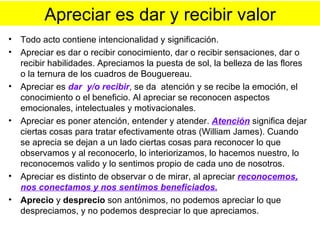 Que Es Apreciar | PPT