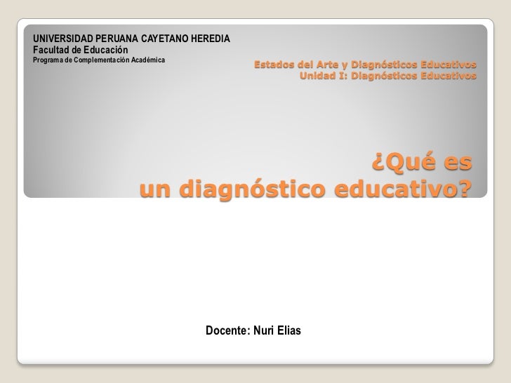 4.Que Es Un Diagnostico