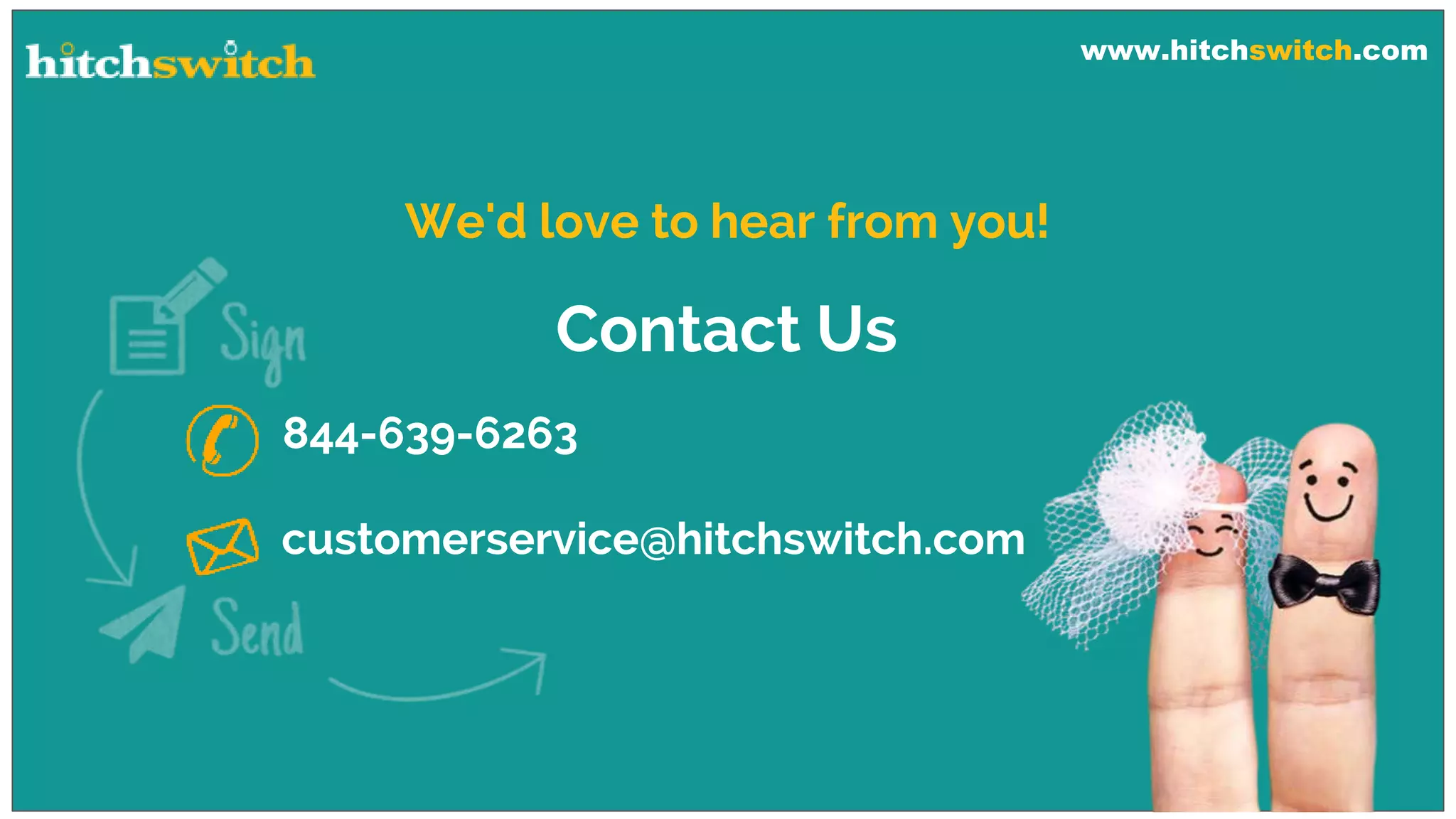 www.hitchswitch.com
We'd love to hear from you!
Contact Us
844-639-6263
customerservice@hitchswitch.com
 