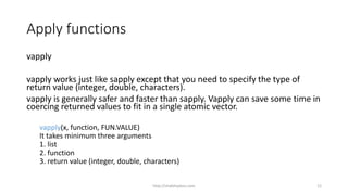 4 R Tutorial DPLYR Apply Function | PDF