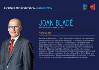 RATIFICACIÓ DELS MEMBRES DE LA JUNTA DIRECTIVA
 