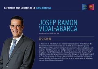 RATIFICACIÓ DELS MEMBRES DE LA JUNTA DIRECTIVA
 