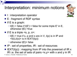 Logic and Reasoning in the Semantic Web