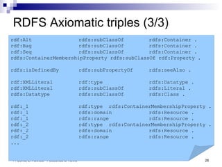Logic and Reasoning in the Semantic Web