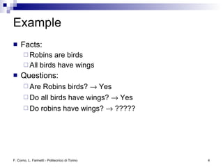 Logic and Reasoning in the Semantic Web