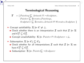 Logic and Reasoning in the Semantic Web