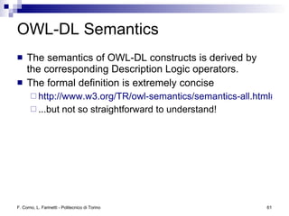 Logic and Reasoning in the Semantic Web