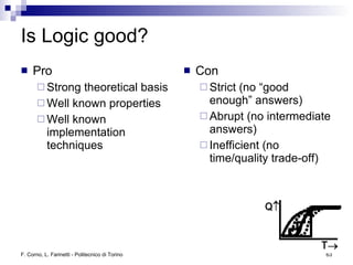 Logic and Reasoning in the Semantic Web