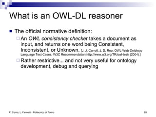 Logic and Reasoning in the Semantic Web