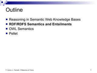 Logic and Reasoning in the Semantic Web