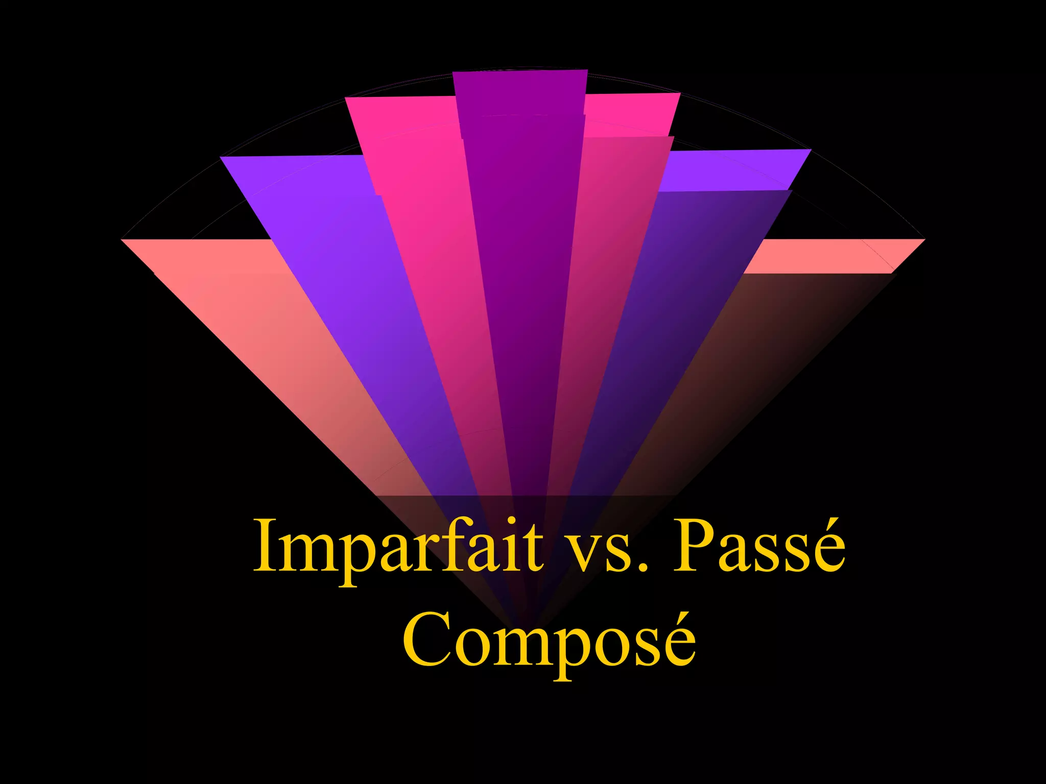 Imparfait vs. Passé
Composé
 