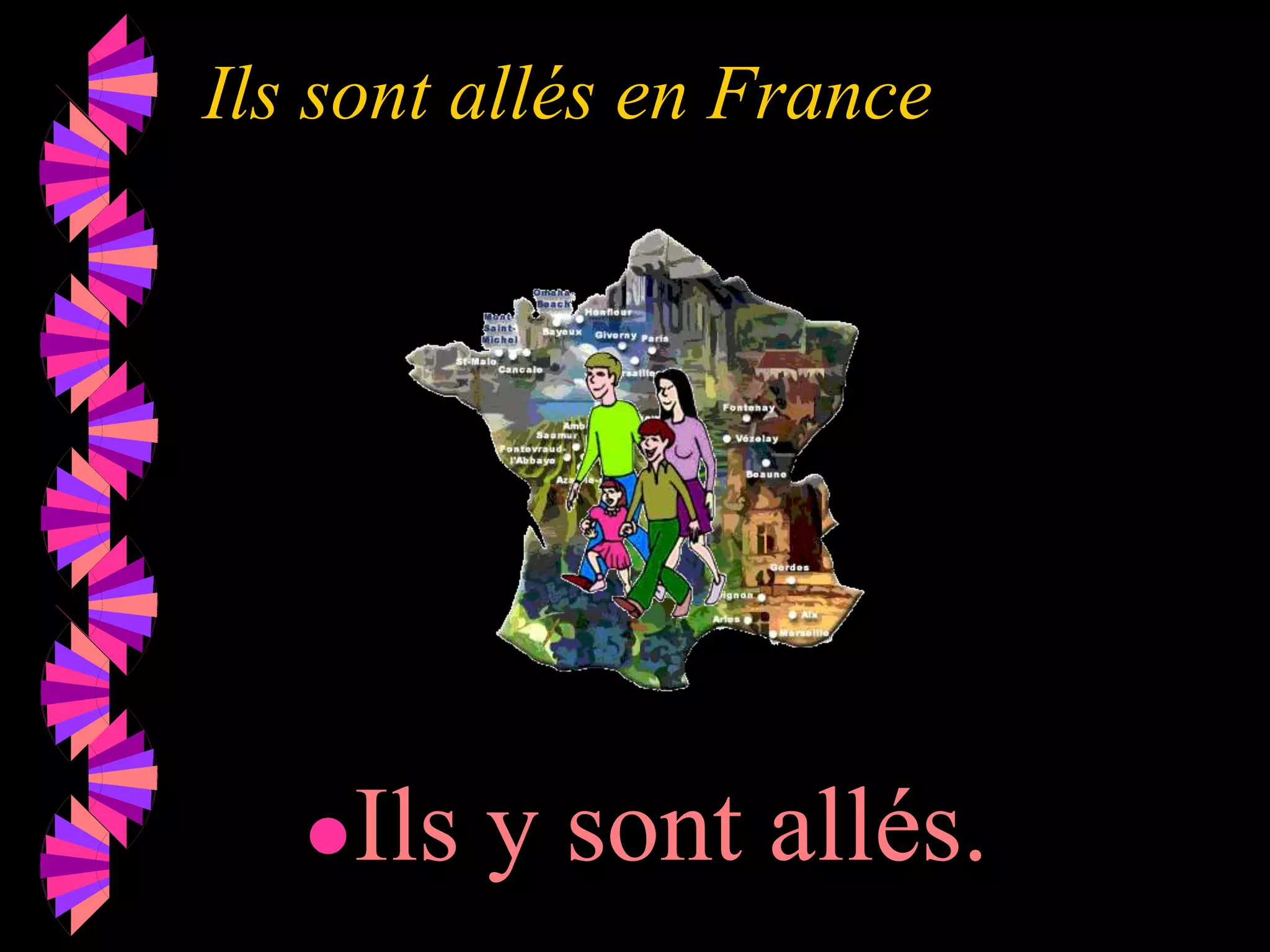 Ils sont allés en France
●Ils y sont allés.
 