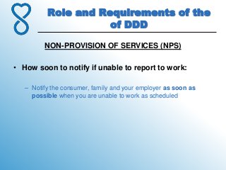 4.role and requirements of the division of developmental disabilities