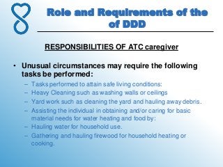 4.role and requirements of the division of developmental disabilities