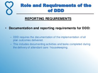 4.role and requirements of the division of developmental disabilities