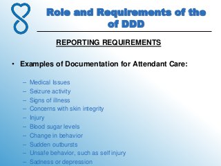 4.role and requirements of the division of developmental disabilities