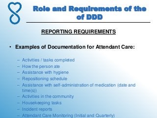 4.role and requirements of the division of developmental disabilities
