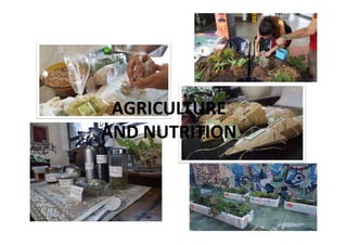 AGRICULTURE
AND NUTRITION
AGRICULTURE
AND NUTRITION
 