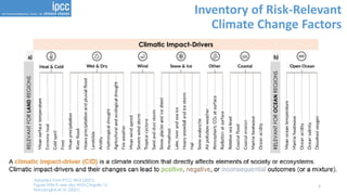 Climate Risk Driver Classification Climatic Impact Drivers (CIDs) relevant to North and Central America | PDF