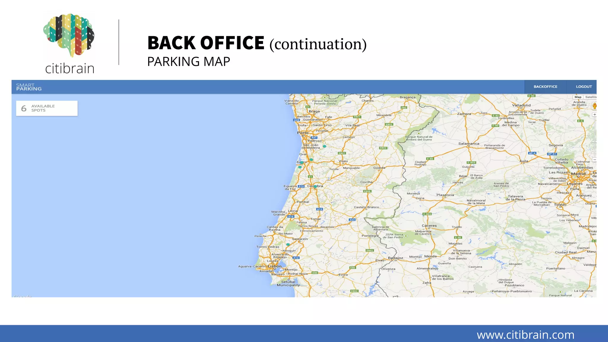 www.citibrain.com
BACK OFFICE (continuation)
PARKING MAP
 