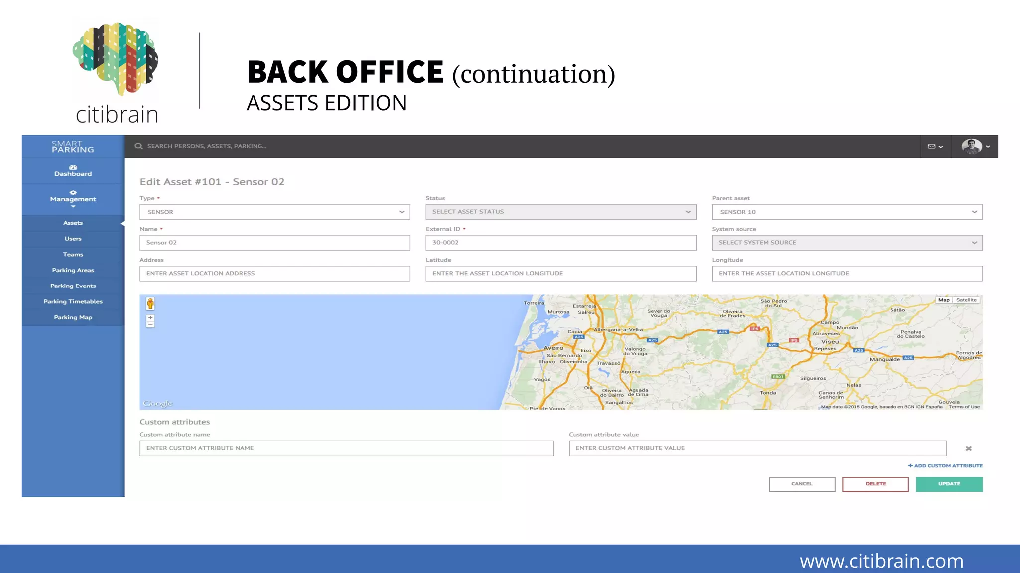 www.citibrain.com
BACK OFFICE (continuation)
ASSETS EDITION
 