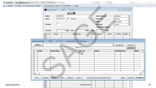 10 March 2015Sage presentation 32
SAG
E
 