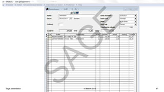 10 March 2015Sage presentation 41
SAG
E
 